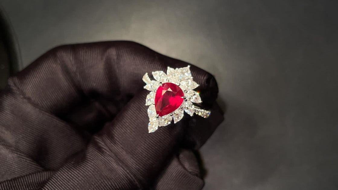 Ruby Gemstone with Diamond in a Jewelry | Perfect Shine Gems