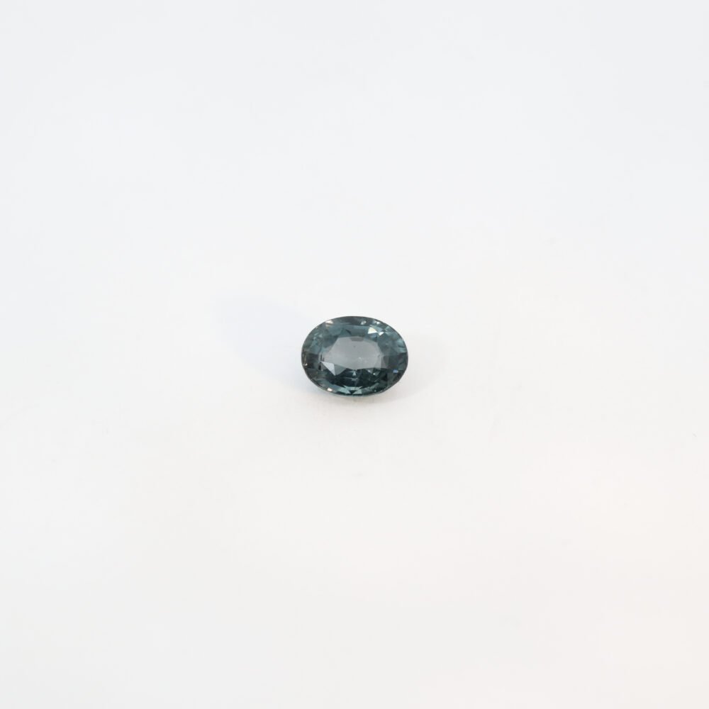Rare Unheated Teal Sapphire – 3.14 Carat Oval Cut