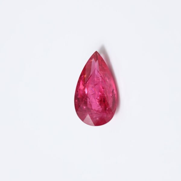 5.72 carat vivid super pink Mahenge spinel, neon pink color, unheated pear cut from Tanzania.
