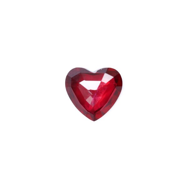 "Rare unheated heart-shaped red ruby 1.98ct, Pigeon Blood Red Mozambique origin for luxury jewelry."
