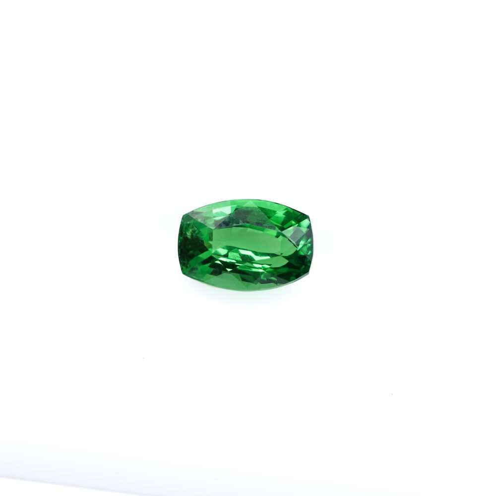 Vivid Green Kenyan Tsavorite Garnet – 3.31 Carat Cushion