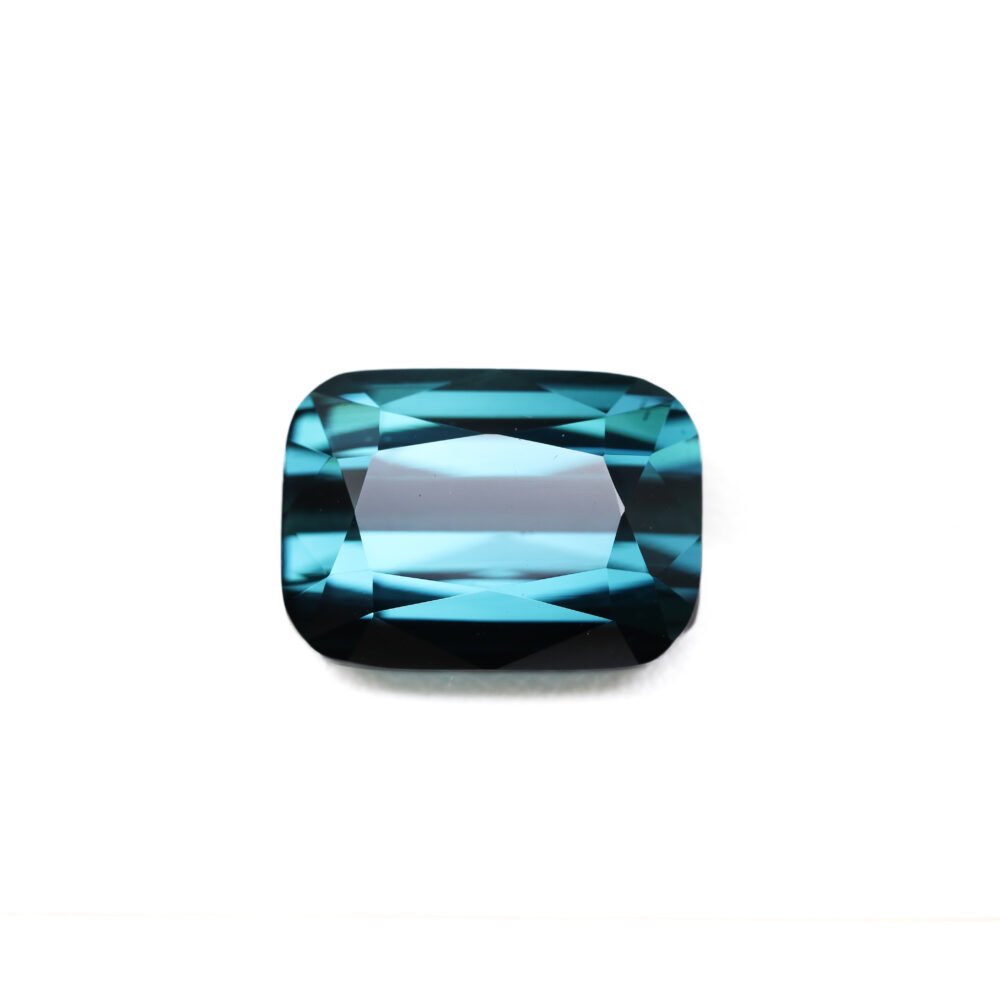 Flawless Afghan Indicolite Tourmaline – 15.21 Carat Cushion