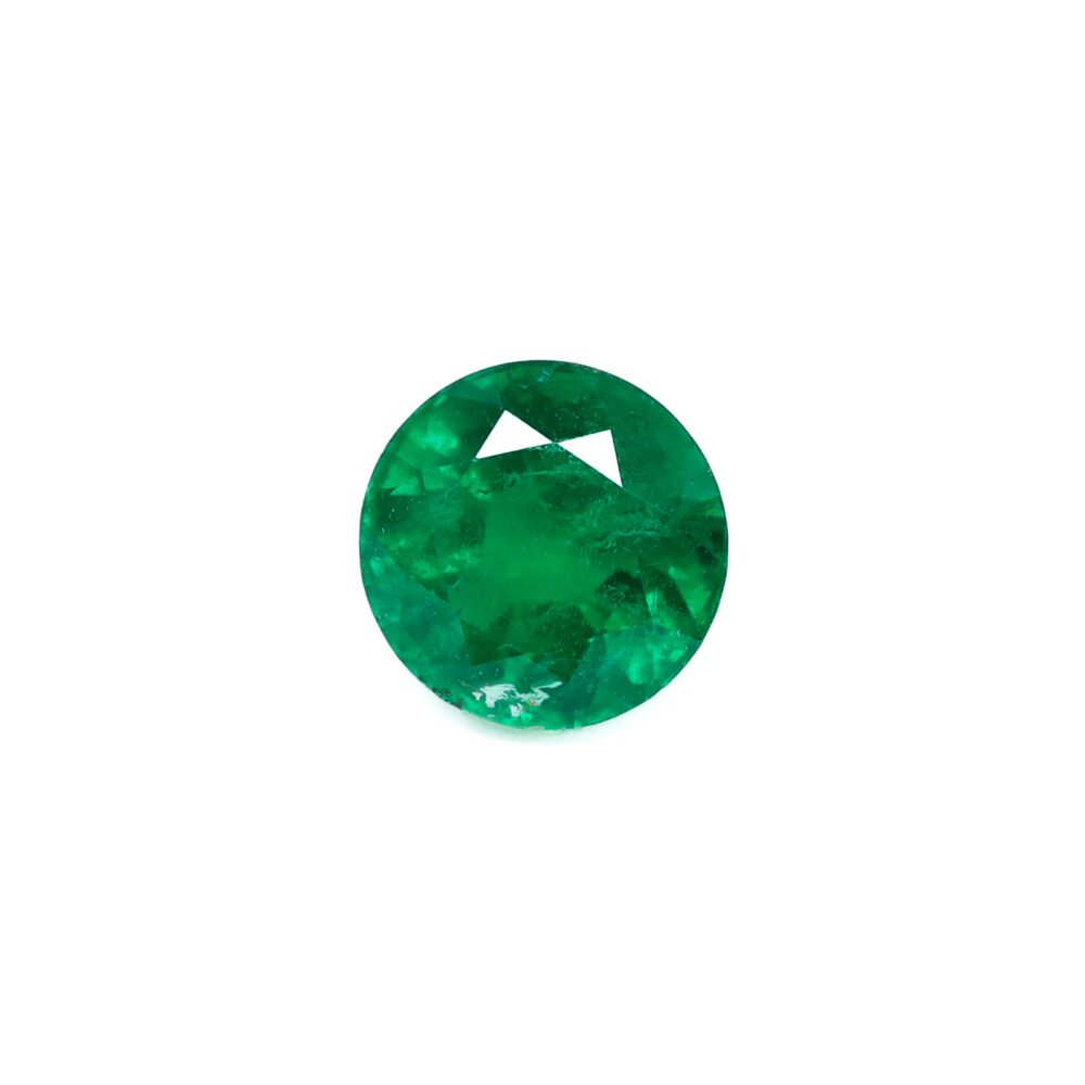Elite Zambian Emerald – 1.18 Carat Round Brilliant