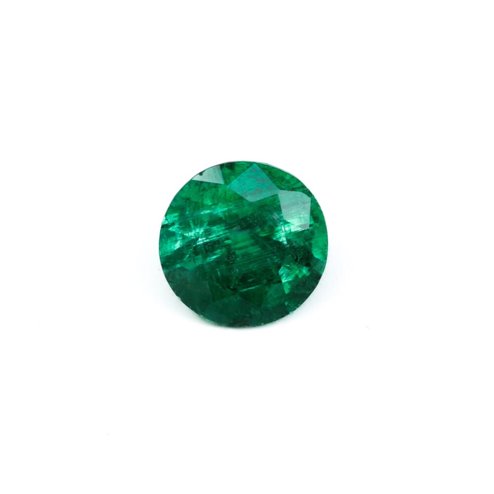 Premier Zambian Emerald – 1.04 Carat Round Brilliant
