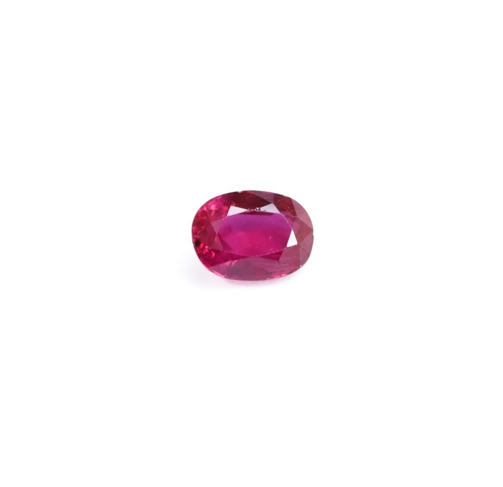 Exquisite Pinkish-Red Mozambique Ruby – 1.00 Carat Oval