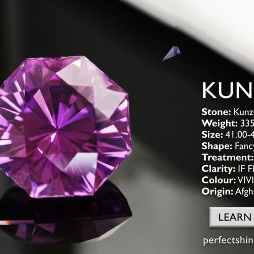 The Crown Jewel of Afghanistan: A 335-Carat Vivid Purple-Pink Kunzite Masterpiece
