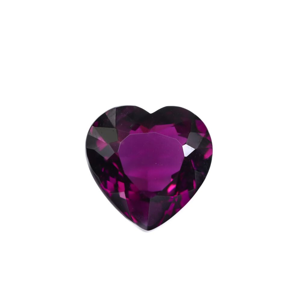 Flawless Purple-Pink Tanzanian Rhodolite Garnet – 12.30 Carat Heart