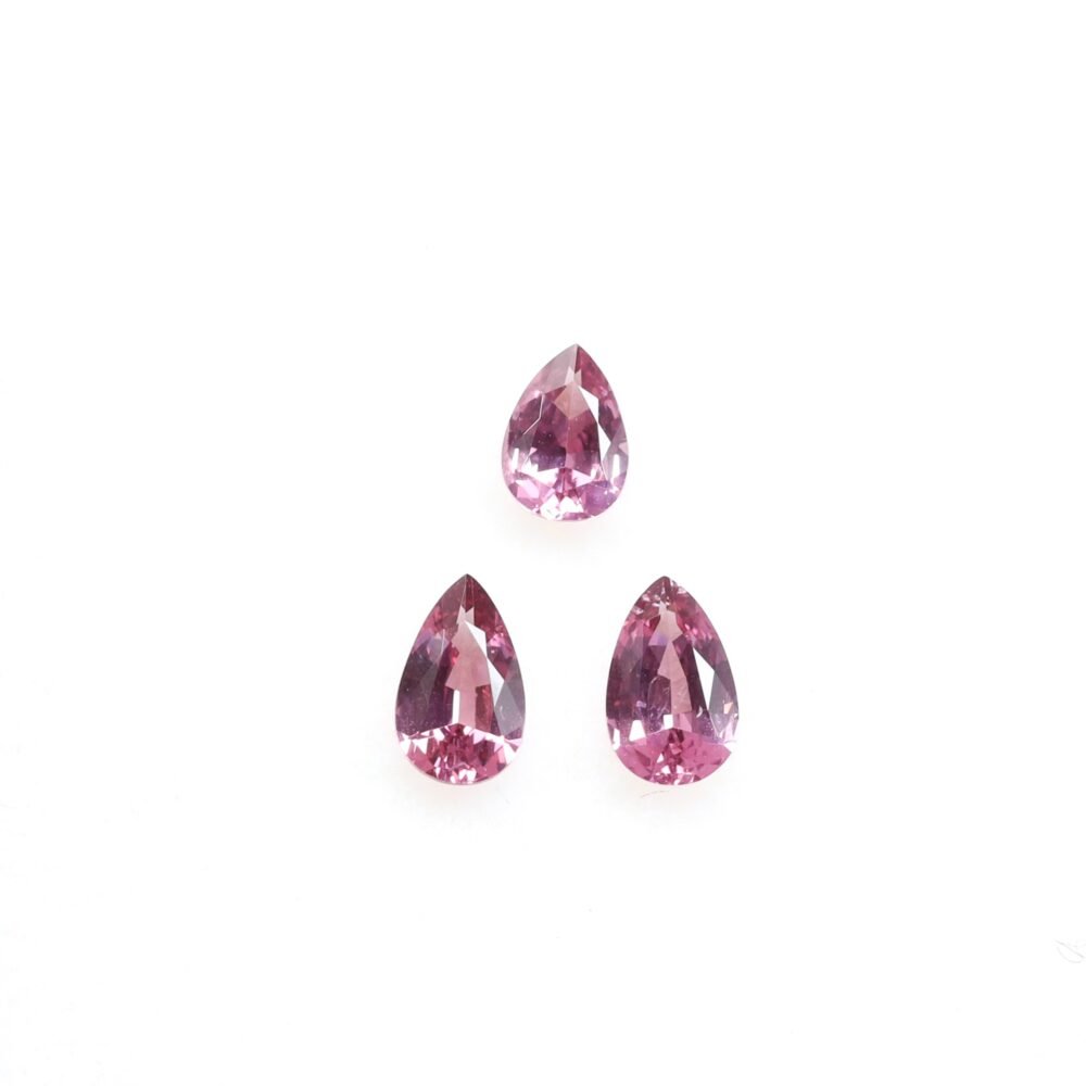 Vibrant Mahenge Spinel Pear Trio – 1.28 Carats Total