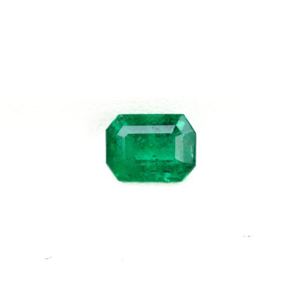 Perfect Shine Gems 1.57 Carat Octagon Cut Natural Zambian Emerald with Vivid Green Color from Zambia (SKU EM012)