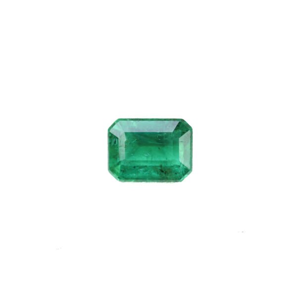 Perfect Shine Gems 1.64 Carat Octagon Cut Natural Zambian Emerald with Vivid Green Color from Zambia (SKU EM016)