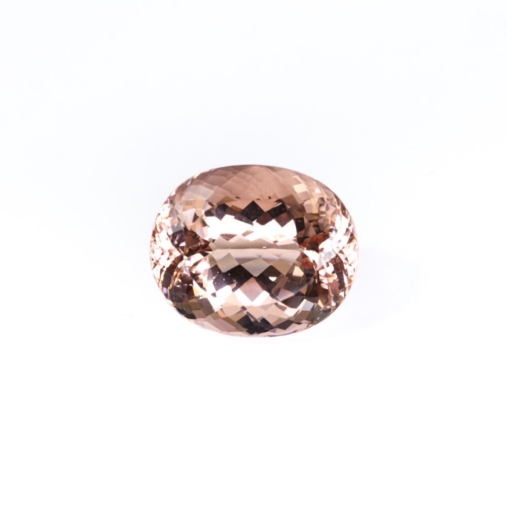 Monumental Peach-Pink Brazilian Morganite – 42.12 Carat Oval