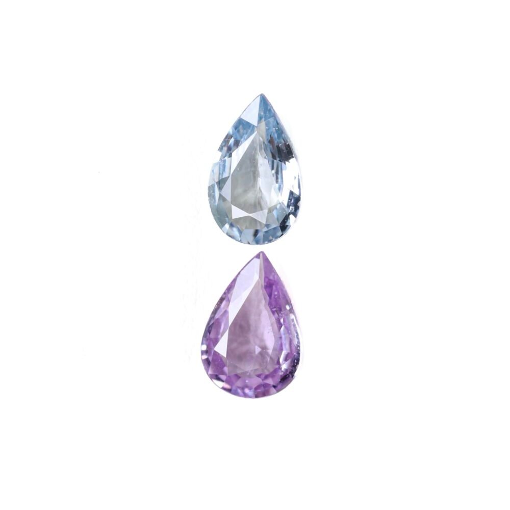 Exquisite 1.99 Ct Natural Fancy Sapphire Pair
