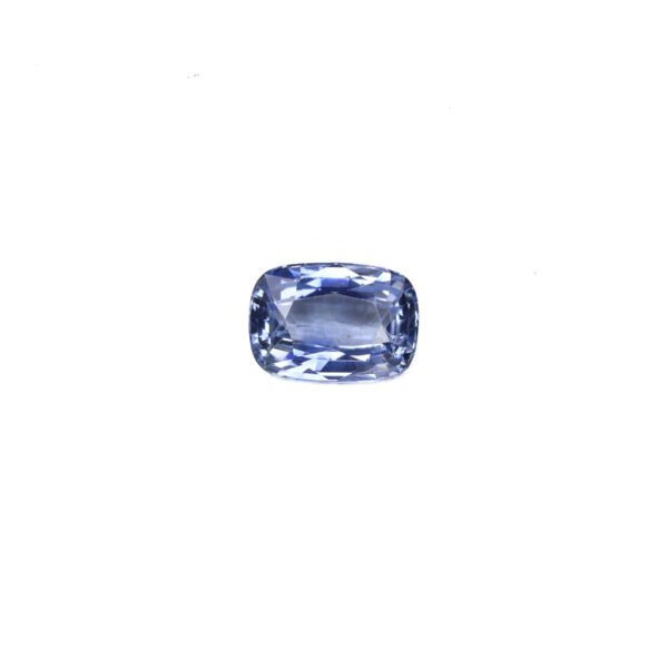 Perfect Shine Gems 1.04 Carat Cushion Cut Natural Blue Sapphire with Light Blue Luminous Color from Sri Lanka (SKU SAP017)