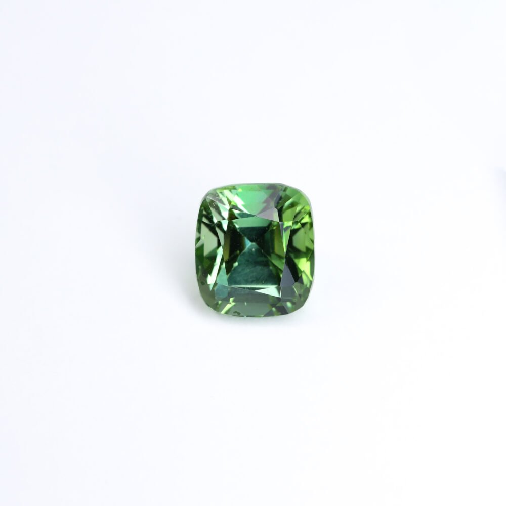 Electric Lagoon Blue-Green Afghan Tourmaline – 8.65 Carat Deep Cushion