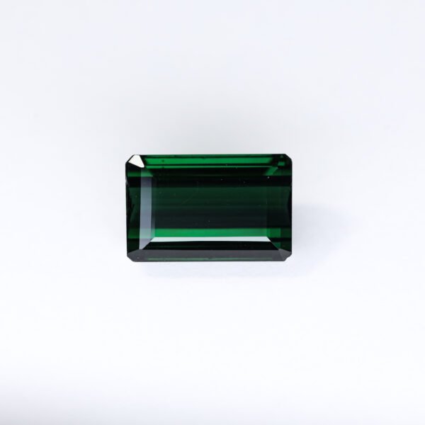 "16.13 carat natural unheated Flawless Mozambique Tourmaline, blue-green color, IF Flawless octagon cut."