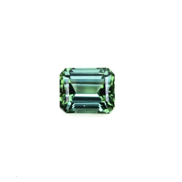 Perfect Shine Gems 4.46 Carat Octagon Cut Natural Blue Green Tourmaline from Mozambique (SKU TO027)